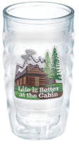 Thumbnail for your product : Tervis Tumbler Great Outdoors Life is Better at the Cabin 10 oz. Plastic Every Day Glass Lid Included: No