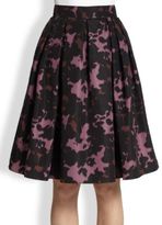 Thumbnail for your product : Burberry Printed Full Silk Skirt