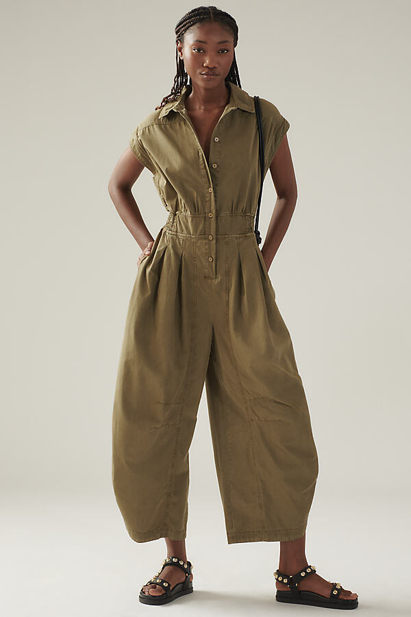 By Anthropologie Shirting Parachute Jumpsuit