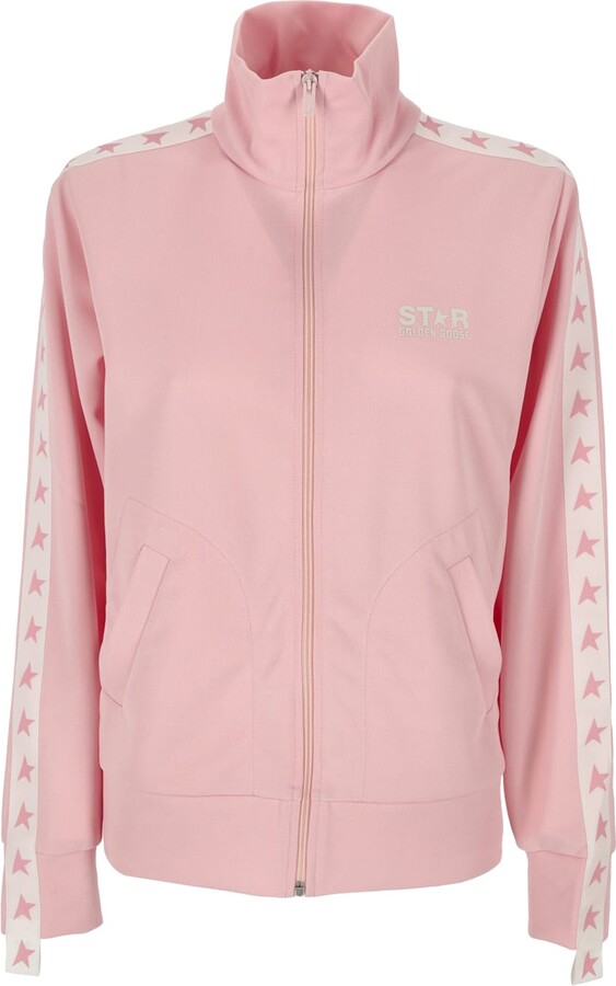 Golden Goose Star/ W`s Zipped Track Jacket Denise / Technical Jersey/ Logo  Star/ Strip - ShopStyle