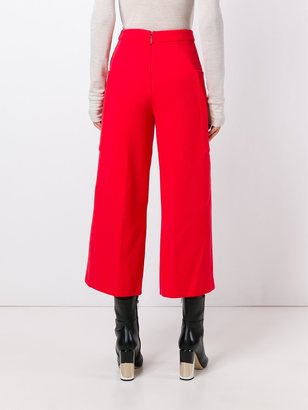 MSGM wide leg cropped trousers