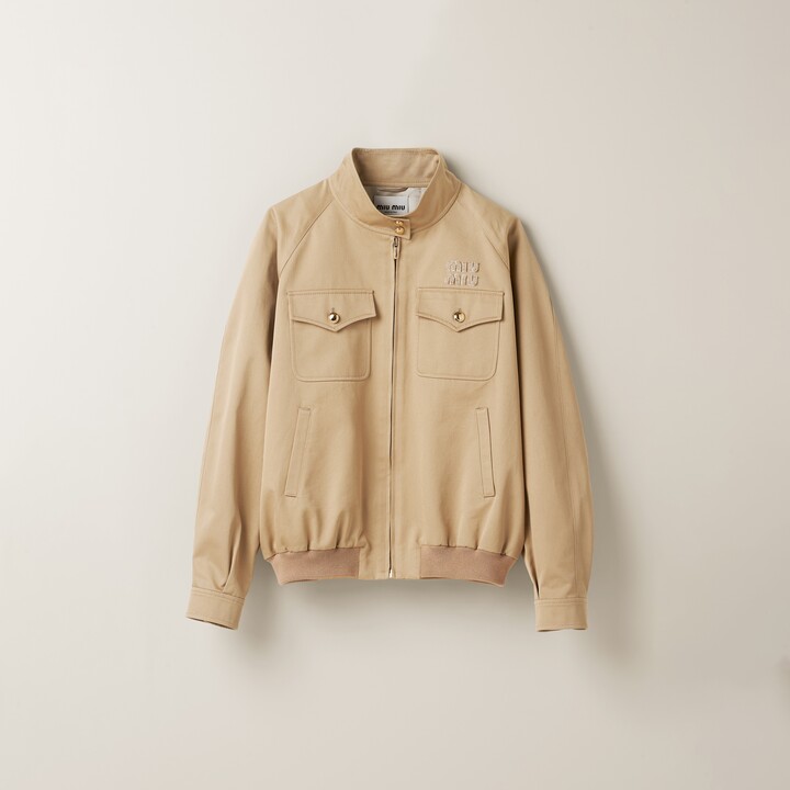 Miu Miu Chino blouson jacket - ShopStyle