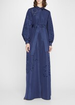 Eyelet Embroidered Shirt Gown w/ 