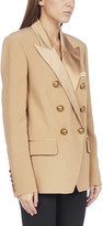 Thumbnail for your product : Balmain Double-breasted Oversized Cady Blazer