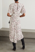 Thumbnail for your product : Isabel Marant Berwick Printed Silk Crepe De Chine Midi Dress - Ecru
