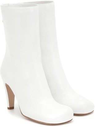 white flat boots uk
