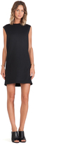 Thumbnail for your product : Vince Leather Shoulder Dress