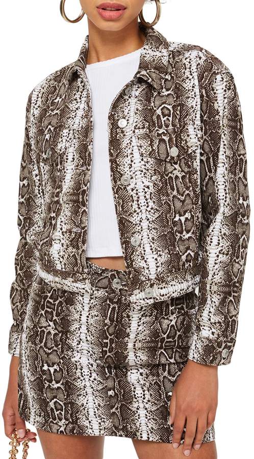 topshop snakeskin jacket
