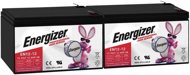 12V 12Ah Long Lasting SLA AGM Rechargeable Battery Use In Wheelchairs, Electric Scooters, Backup Power-2 Pack