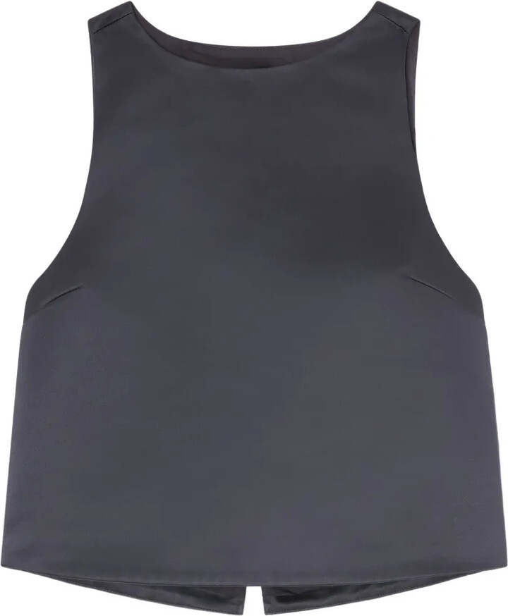 Ganni Self-Tie Tank Top