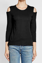 Thumbnail for your product : Velvet Cotton Top with Cut-Out Shoulders