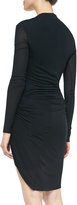 Thumbnail for your product : Helmut Lang Twisted Jersey Long-Sleeve Dress