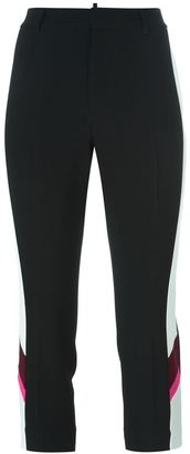 DSQUARED2 cropped trousers - women - Polyester/Spandex/Elastane/Acetate/Viscose - 42