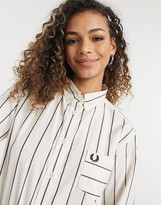 Thumbnail for your product : Fred Perry striped shirt in white