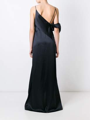 Saint Laurent asymmetric camisole gown