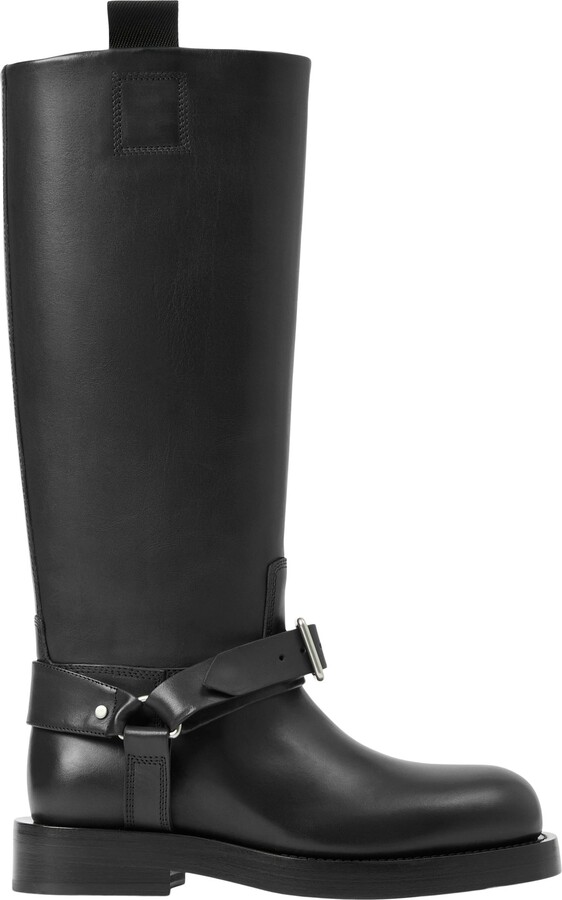 Burberry Saddle Knee High Harness Boot ShopStyle