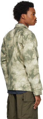 Nicholas Daley Green Tie-Dye Military Jacket