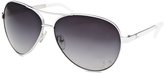 Thumbnail for your product : GUESS Women's Aviator White Sunglasses