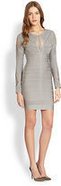 Thumbnail for your product : Herve Leger Crochet Cut-Out Dress