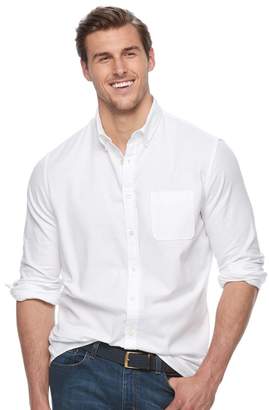 Sonoma Goods For Life Big & Tall SONOMA Goods for Life Flexwear Slim-Fit Oxford Stretch Button-Down Shirt