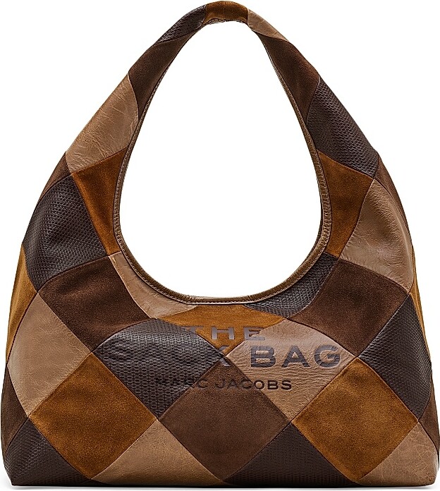Women's The Suede Patchwork Sack Bag - Brown Multi