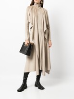 Thumbnail for your product : GOEN.J Faux-Suede Handkerchief-Hem Dress
