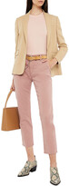 Thumbnail for your product : AG Jeans Cropped Cotton-blend Slim-leg Pants