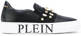 Philipp Plein - chaussures de skate à logo et ornements - women - Cuir/rubber - 39