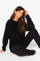 Thumbnail for your product : Nasty Gal Womens Soft Fluffy Knit Joggers - Black - M