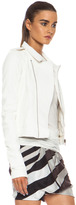 Thumbnail for your product : Rick Owens Stooges Lambskin Jacket in White