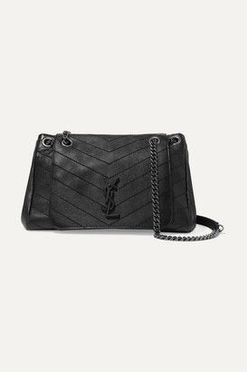 Saint Laurent Nolita Medium Quilted Leather Shoulder Bag - Black