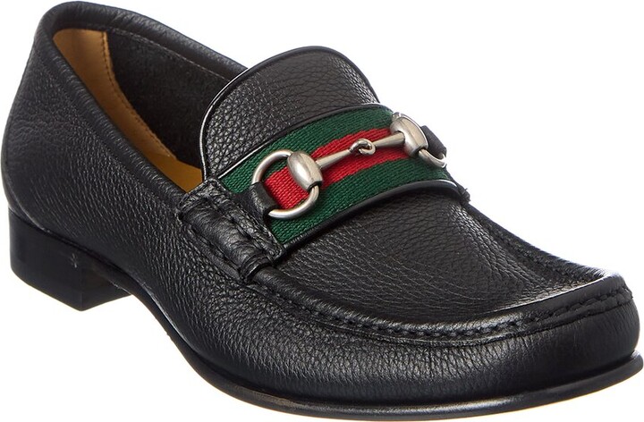 Gucci Horsebit Web Leather Loafer - ShopStyle