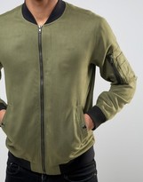 Thumbnail for your product : ONLY & SONS Bomber Jacket In Soft Touch Fabric