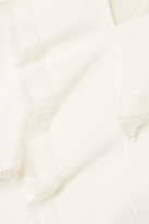 Thumbnail for your product : Jason Wu Lace-trimmed Crepe Dress