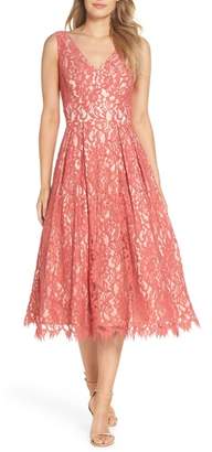 sherbert lace midi dress