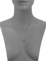 Thumbnail for your product : Mikimoto 8MM Black Cultured Pearl, Diamond & 18K White Gold Necklace