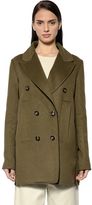 Thumbnail for your product : Sportmax Double Breasted Wool & Angora Peacoat