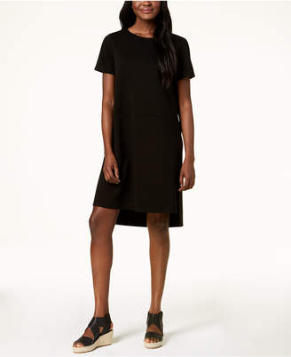 Eileen Fisher Tencel® Ponte Step-Hem Shift Dress