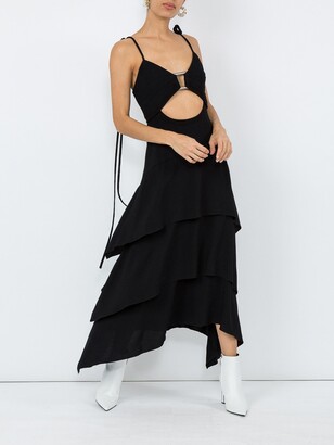 Proenza Schouler Layered Midi Dress Black