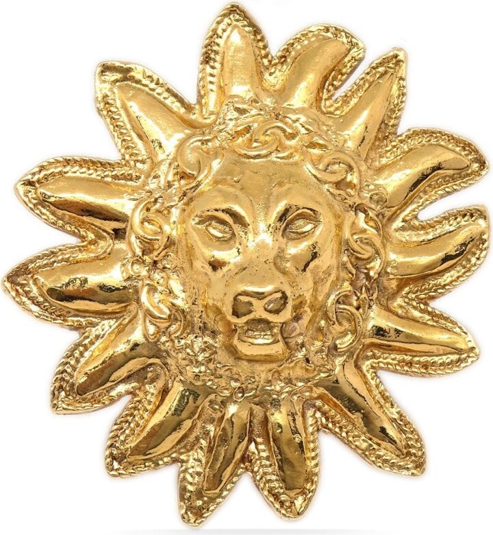 Chanel Pre Owned 1990-2000s Lion Sun brooch - ShopStyle Pins