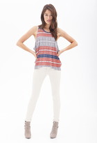 Thumbnail for your product : Forever 21 Contemporary Geo Stripe Tank