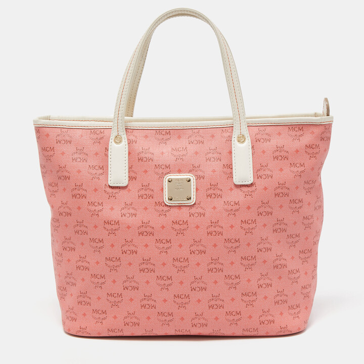 Medium Blush Pink MCM LIZ reversible tote for Sale in New York