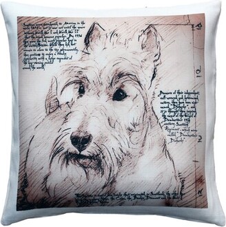 Red Barrel Studio Charrington Scottish Terrier Dog Indoor/Outdoor Throw Pillow