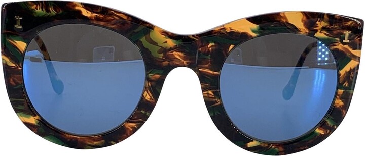 1stDibs Illesteva Cat Eye Mirrored Sunglasses Boca Ii 47/27 150 Mm Boxed