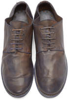 Thumbnail for your product : Guidi Purple Leather Distressed Derbys