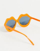 Thumbnail for your product : Jeepers Peepers clear frame sunglasses