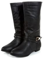 Thumbnail for your product : New Look Wide Fit Tan Buckle Trim Calf High Boots