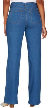 C. Wonder Petite Boot Cut Jeans with Seaming Detail