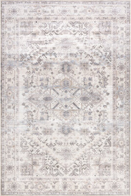 Bungalow Rose Kaleen Medallion Spill Proof Machine Washable Area Rug