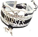 Thumbnail for your product : Generic Braid Leather Horse Bracelet